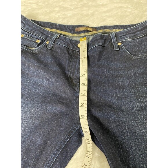 Roberto Cavalli Blue Jeans Denim Straight Leg Stretchy Womens Size 33x38 - Picture 8 of 14